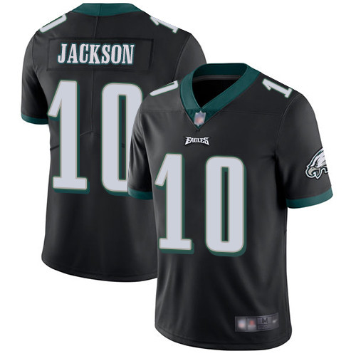 Men Philadelphia Eagles #10 DeSean Jackson Black Alternate Vapor Untouchable NFL Jersey Limited Player->nfl t-shirts->Sports Accessory
